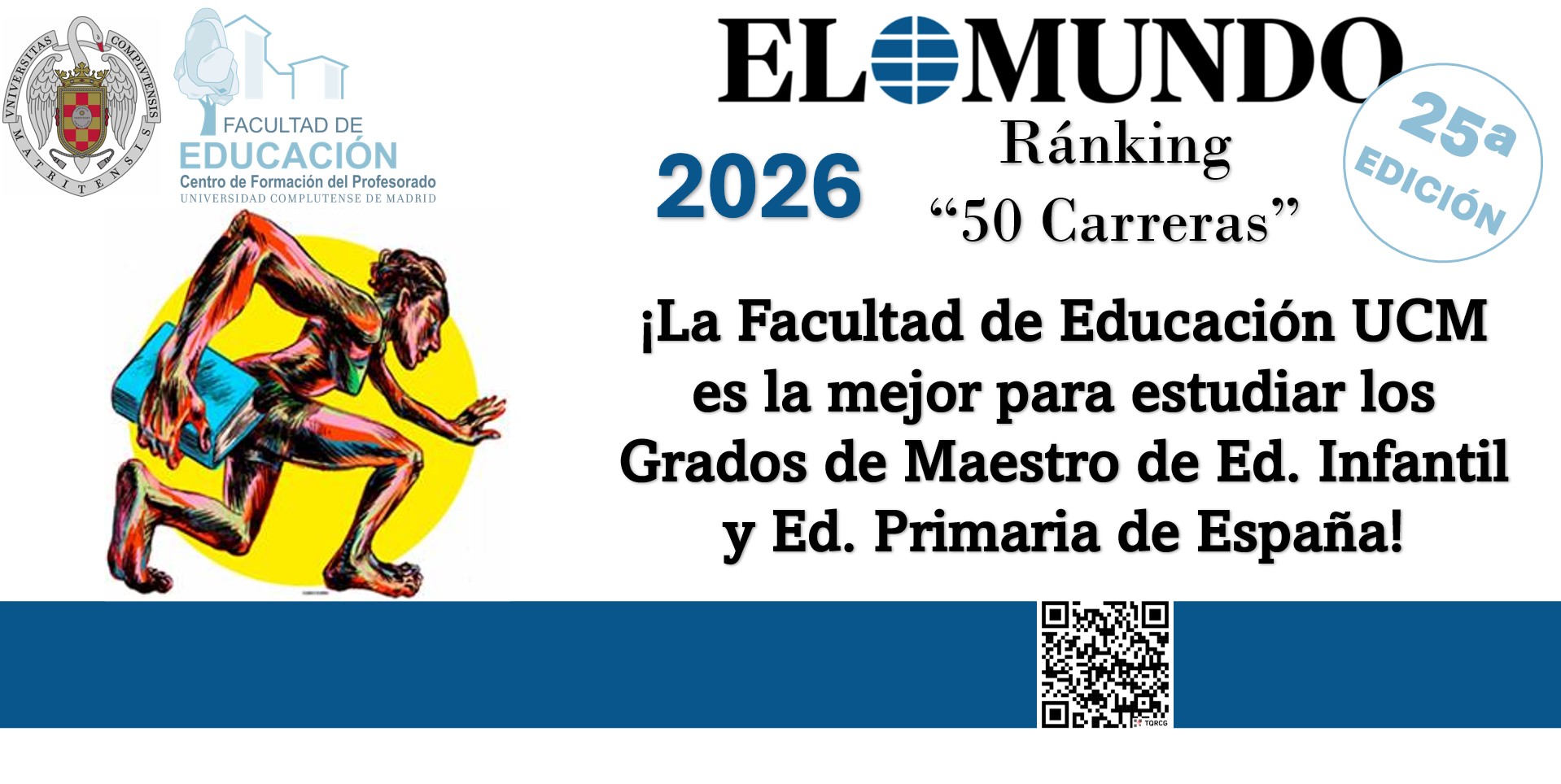 ¡Somos la mejor Facultad de España para estudiar Maestro de Ed. Infantil y Primaria!